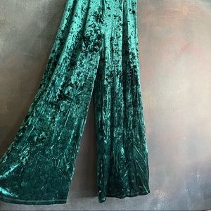 Velvet Green Wide Leg Pants w/ Tags